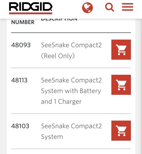 Ridgid 48113 Compact2 System With 2 Battiers