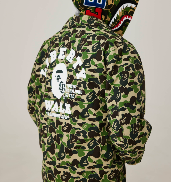 Pre-owned Bape Abc Camo Coach Jacket  Liberty Walk Japan Bathing Ape S - Xl In Multicolor