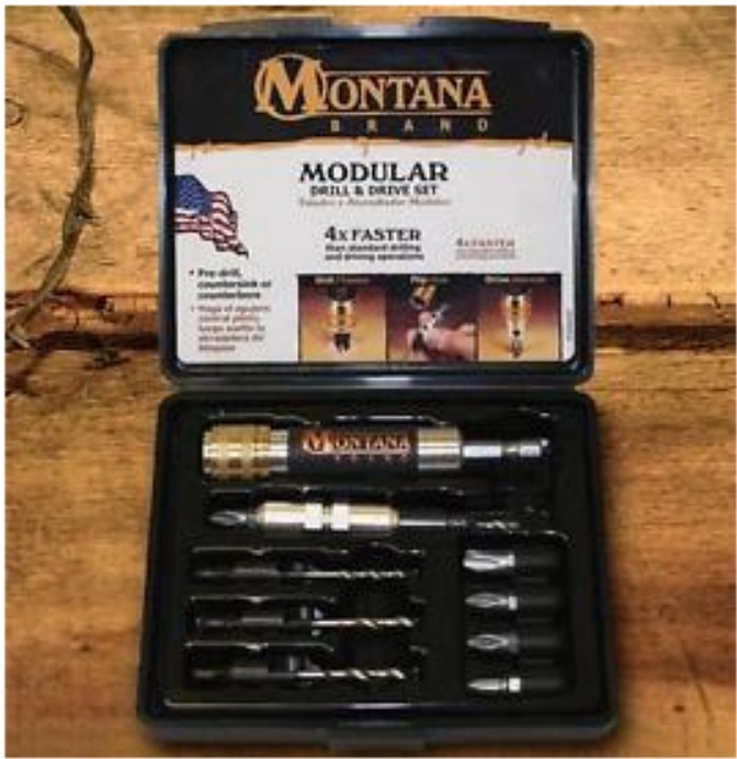 Countersink Drill Bit & Driver Set w/ Quick Change Hex Shaft, Size 6