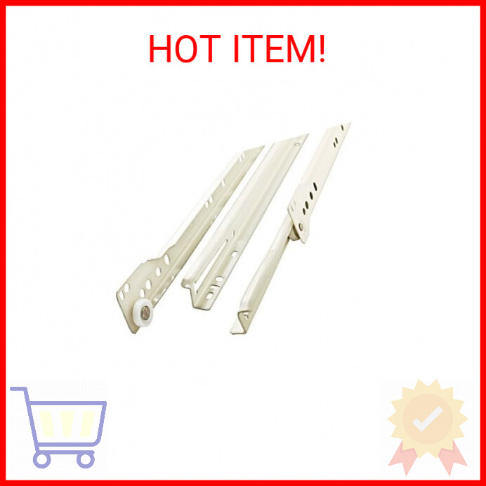 Liberty D68814C-W-TX 14-Inch Bottom Mount Drawer Slide, White