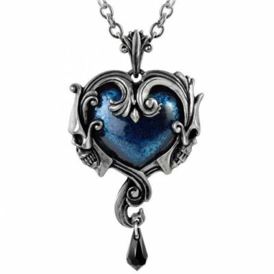 Alchemy Gothic Affaire du Coeur Skull Heart Pendant Necklace   Local Stock   ...
