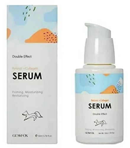 GLAMFOX Double Effect Retinol + Collagen FACIAL SERUM 1.76 oz - New in Box