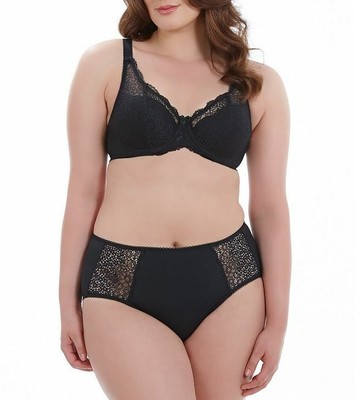 Goddess Michelle Bra Panty Set 38D XL 5000 5005 Black Padded Cups