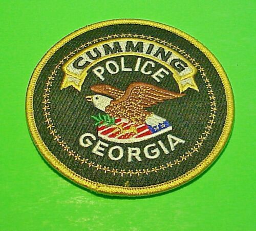CUMMING  GEORGIA  GA  3 7/8"  POLICE PATCH  FREE SHIPPING!!!