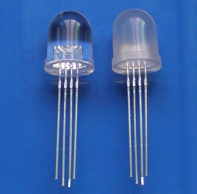 10 LED RGB MULTICOLOR 10mm ANODO COMUNE 8000mcd FOGGY B1D19