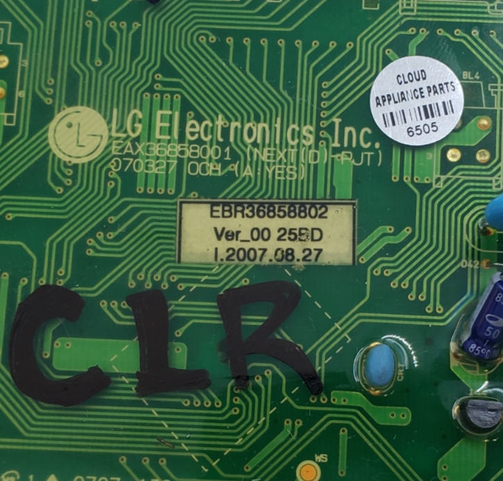 Genuine LG Dryer Control Board EBR36858802 Same Day Shipping & 60 Days Warranty*