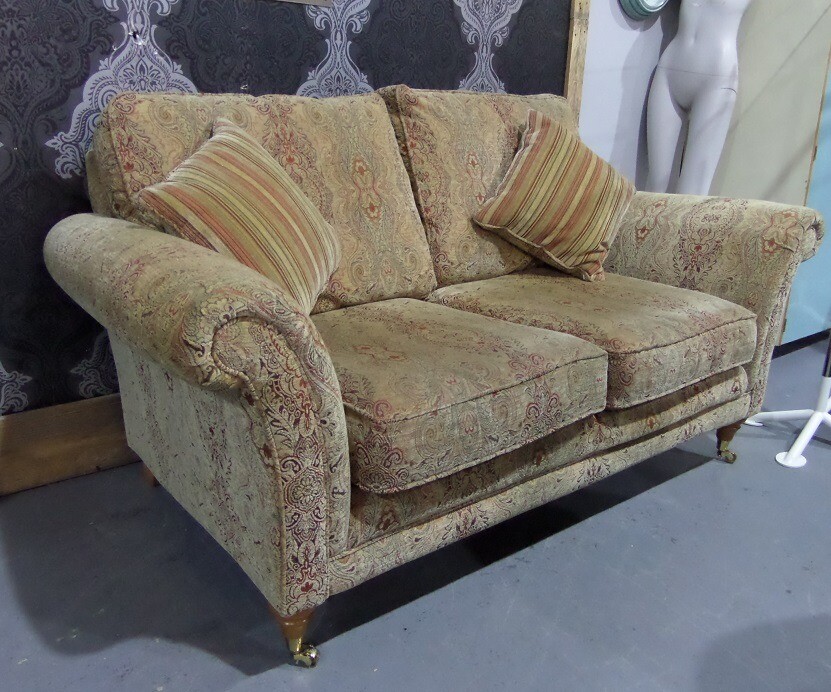 Parker Knoll Burghley Baslow Medallion Mink Large 2 Seater Sofa