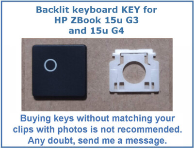 NEW Keyboard KEY for HP ZBook 15u G3 & 15u G4 BACKLIT backlight Studio