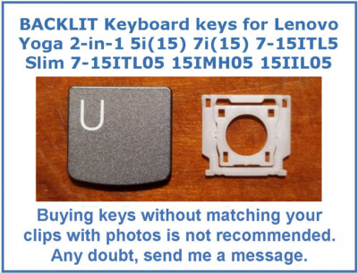 Keyboard KEY for IdeaPad Yoga 7i (15) 7-15ITL5 Slim 7-15ITL05 15IMH05 15IIL05