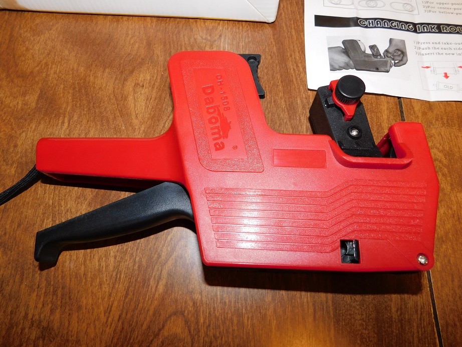 Daboma Price Labeller, OH-1508, Red, VG Condition, Untested