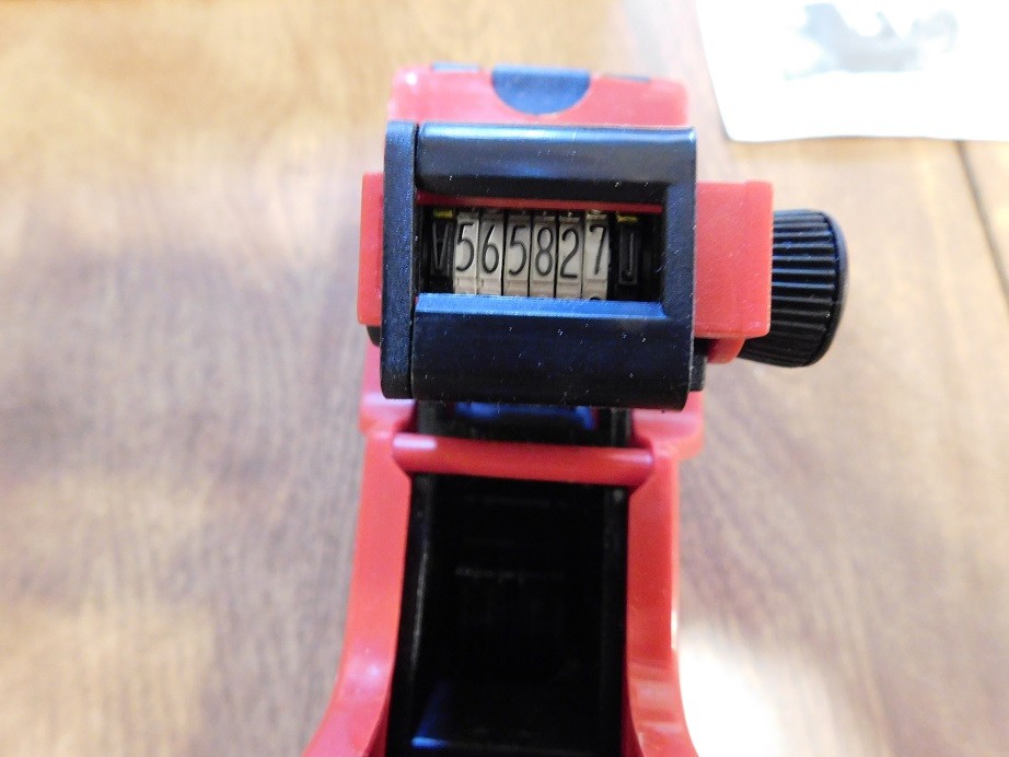 Daboma Price Labeller, OH-1508, Red, VG Condition, Untested