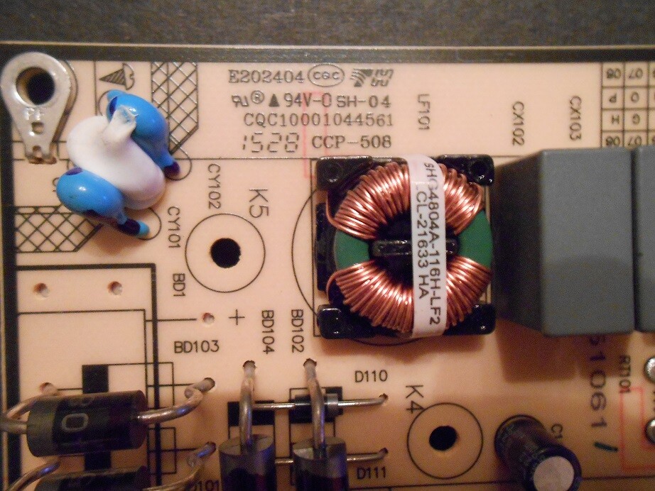 TCL 55FS3750 Power Supply Board. SHG5504B03-101H. Rev. 7