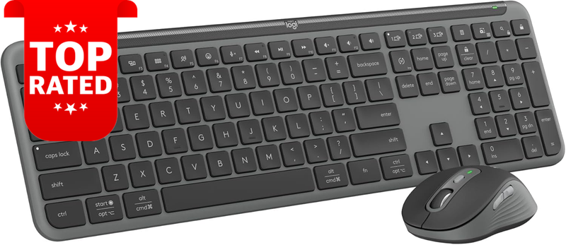 MK950 Wireless Keyboard Mouse Combo Slim Quiet Typing Bluetooth Multi-Device
