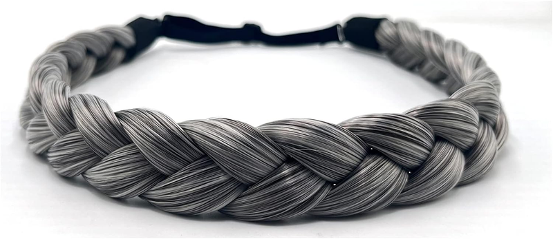 Braided Headband 3 Strands Synthetic Hair Braided Headband Classic Chunky Elasti
