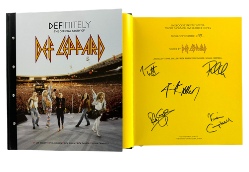 【直筆サイン本‼︎】DEFINITELY デフレパード DEF LEPPARD Def Leppard Full Band Signed Autograph Definitely Limited