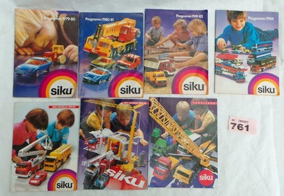 PP761 Job Lot 7 Siku catalogues 1979 980 1981 1984 1994 1991 1997
