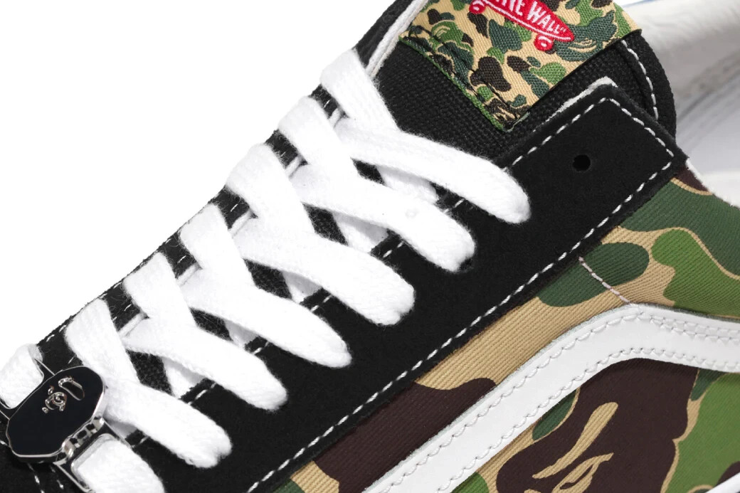Pre-owned Vans A Bathing Ape Bape X  Lx Old Skool Tb Multi-color 1k73-191-920 Size 8.5 In Multicolor