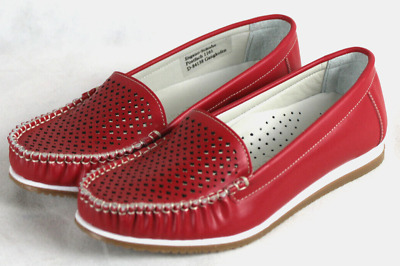 Andrea Conti Shoes IN Red, Mokassin, Slippers, Ladies, Gr.37, New
