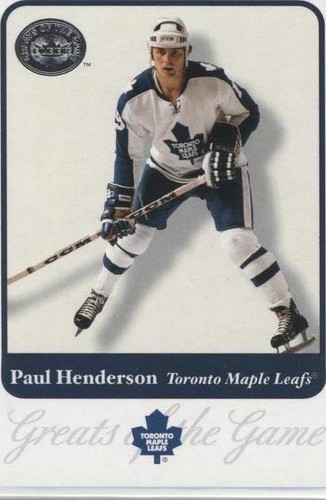 2001-02 Fleer Greats of the Game - Paul Henderson #42