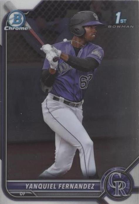 2022 Bowman Chrome - Yanquiel Fernandez #BCP-191