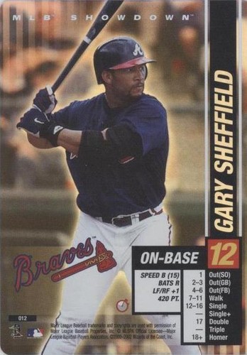2002 MLB Showdown Trading Deadline - Gary Sheffield #012