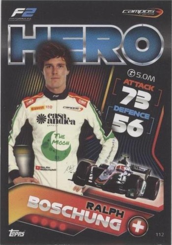2022 Topps F1 Turbo Attax - Ralph Boschung #112