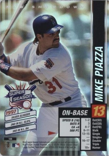 2002 MLB Showdown Pennant Run - Mike Piazza #108