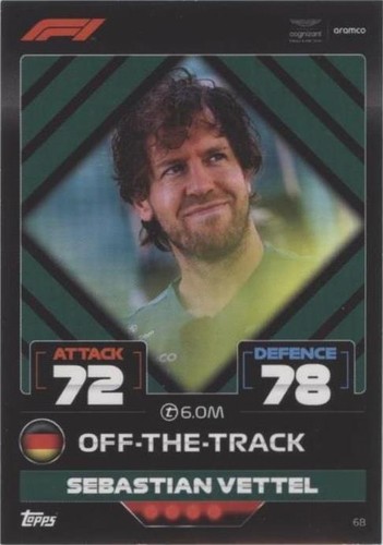 2022 Topps F1 Turbo Attax - Sebastian Vettel #68