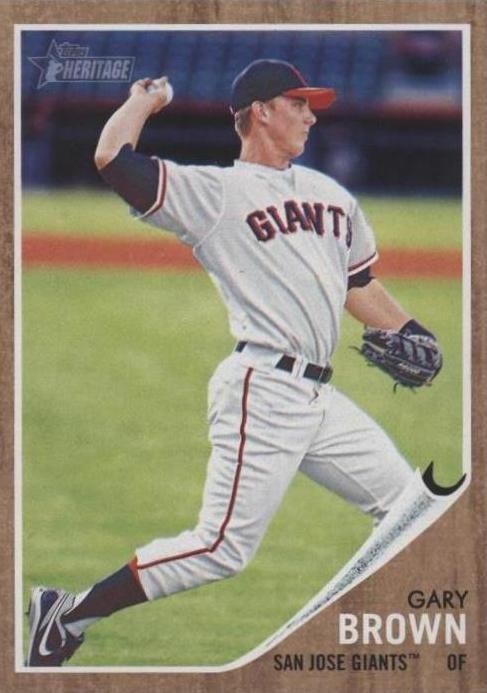 2011 Topps Heritage издание Minor League - Gary Brown #70