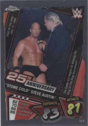 2021 Topps Chrome WWE Slam Attax - Steve Austin #117
