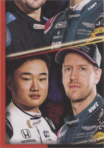 2021 Topps F1 Turbo Attax - Sebastian Vettel Yuki Tsunoda #7