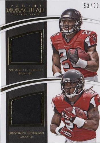 2015 Panini Immaculate Collection Devonta Freeman Tevin Coleman #IDJ-FRB