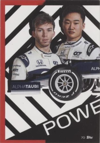 2022 Topps F1 Turbo Attax Silver Foil #282 Yuki Tsunoda