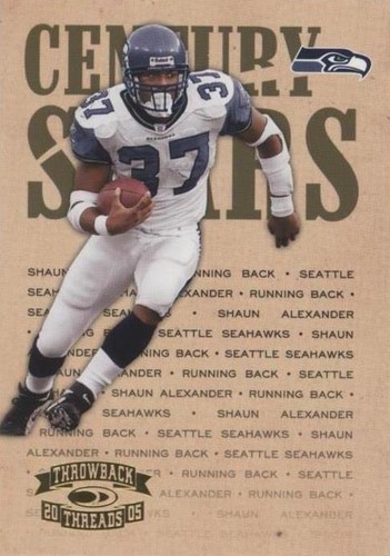 2005 Donruss Throwback Threads Shaun Alexander #CS-20