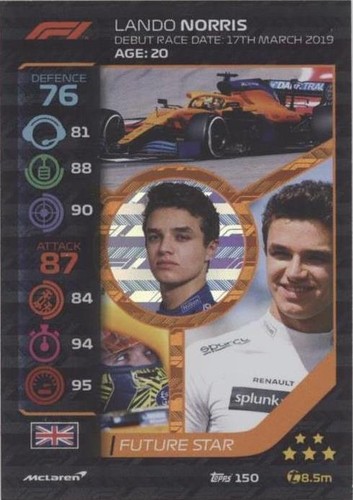2020 Topps F1 Turbo Attax - Lando Norris #150