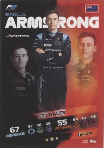 2021 Topps F1 Turbo Attax - Marcus Armstrong #122