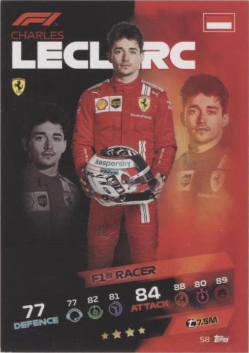 2021 Topps F1 Turbo Attax - Charles Leclerc #58 for sale | eBay
