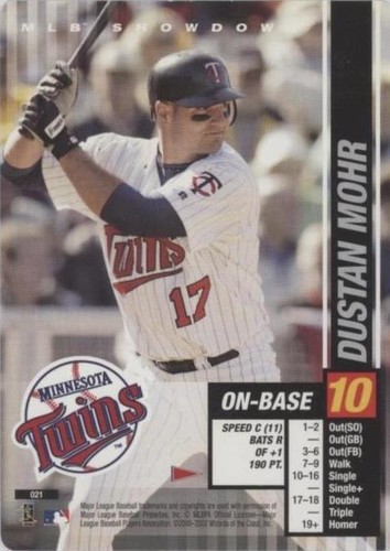 2002 MLB Showdown Pennant Run - Dustan Mohr #021