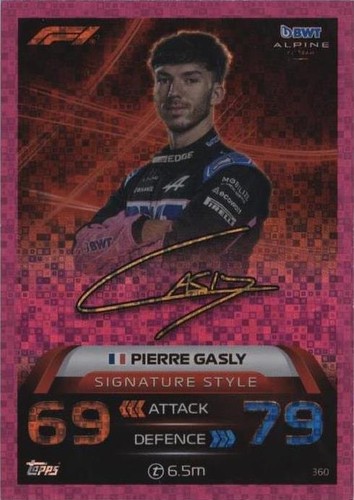 2023 Topps F1 Turbo Attax - Pierre Gasly #360