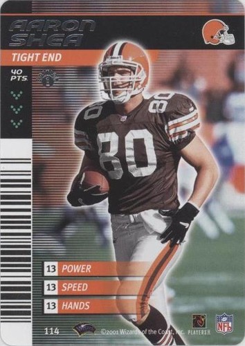 2001-02 NFL Showdown 1st Edition Aaron Shea #114