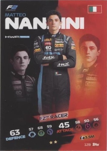 2021 Topps F1 Turbo Attax - Matteo Nannini #128