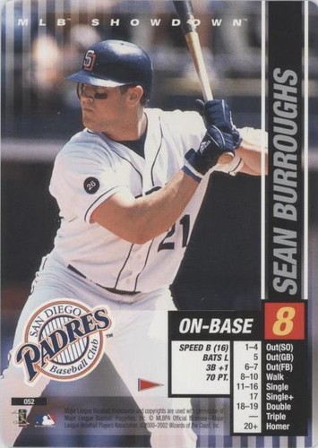 2002 MLB Showdown Pennant Run - Sean Burroughs #052