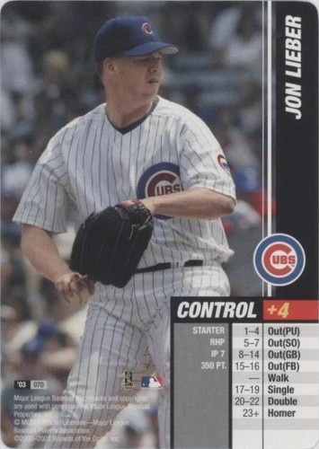 2003 MLB Showdown - Jon Lieber #070
