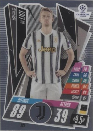 2020-21 Topps Chrome Match Attax UCL Matthijs de Ligt #121