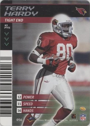 2001-02 NFL Showdown 1st & Goal Terry Hardy #056