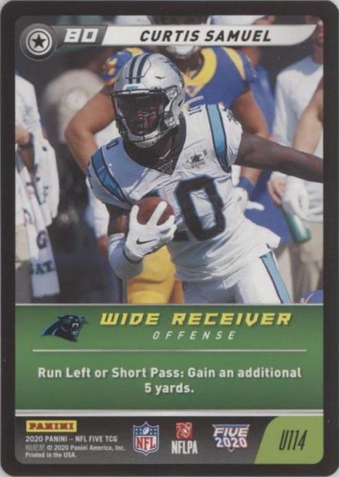 2020 Panini NFL Five TCG Curtis Samuel #U114