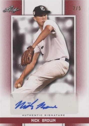 2019 Leaf Perfect Game National Showcase - Nick Brown #BA-NB1