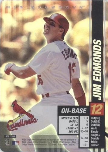 2002 MLB Showdown - Jim Edmonds #309