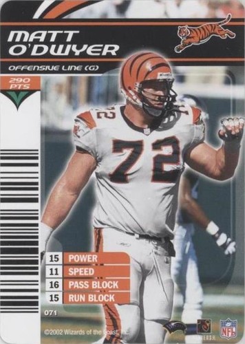 2002-03 NFL Showdown Matt O'dwyer #071