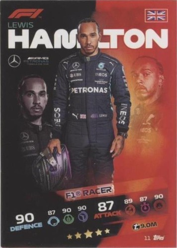 2021 Topps F1 Turbo Attax - Lewis Hamilton #11